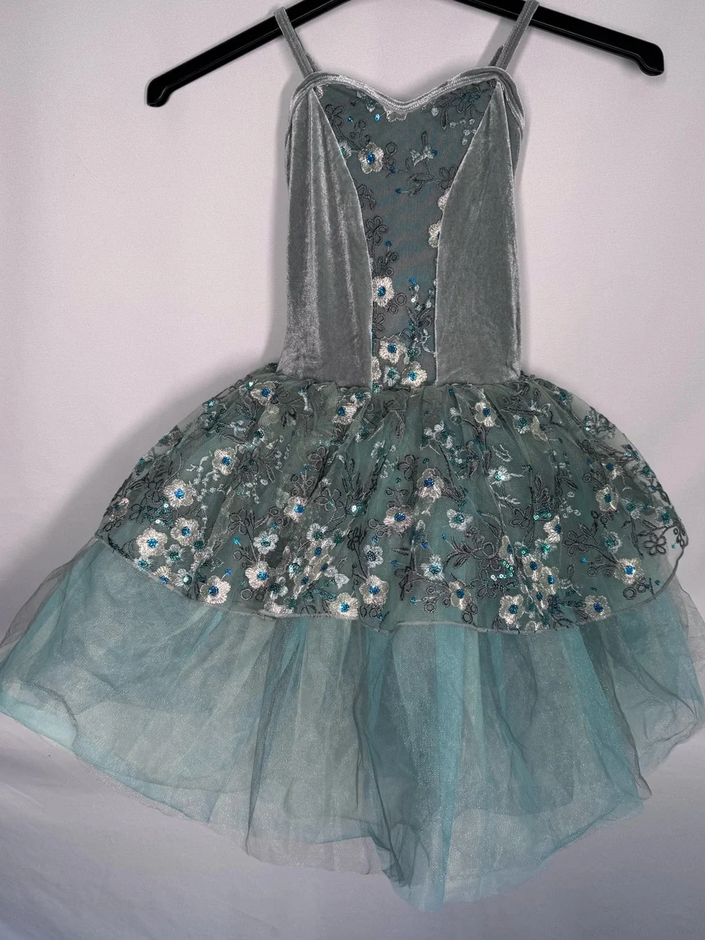 Curtain Call Les Fleurs Romantic Tutu Ballet Dance Costume Dress #C2348 Sz CME